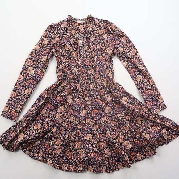 Ulla Johnson Liv Mini Dress Midnight Floral Size 0 - Picture 3 of 11
